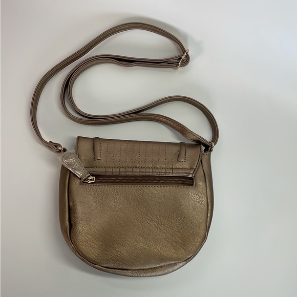 Ceriz Bronze Tone Sling Bag adjustable strap NWOT - Picture 4 of 12